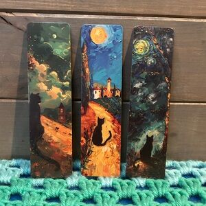 3/$20 Black Cat Bookmark Set